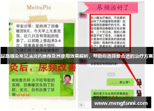 尿路感染常见消炎药推荐及其使用效果解析，帮助你选择最合适的治疗方案